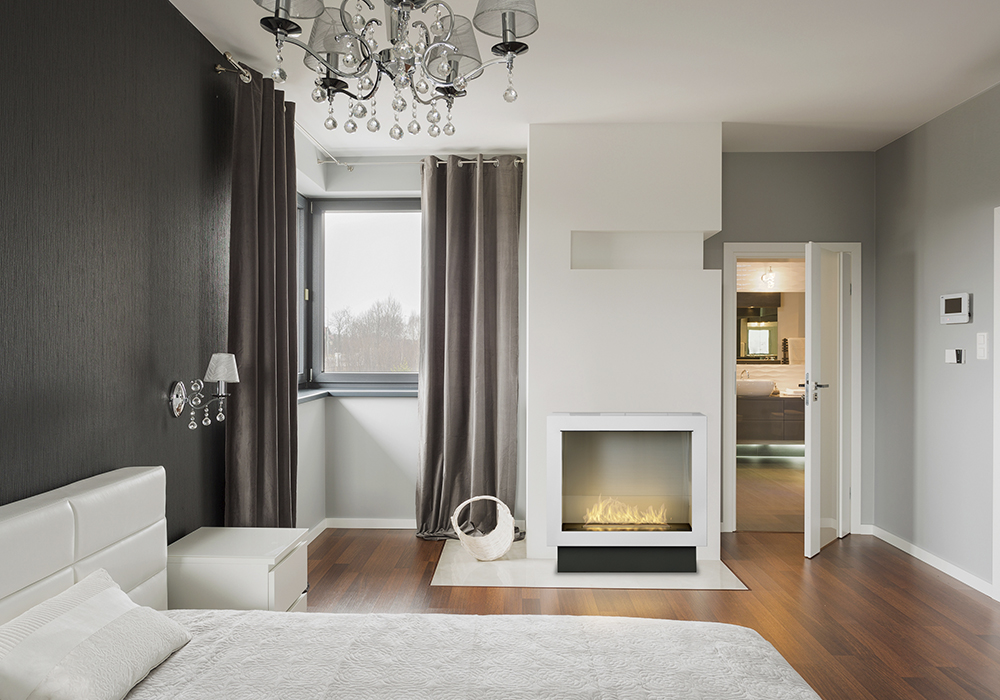 Atemberaubender Kamin für Ihr Schlafzimmer